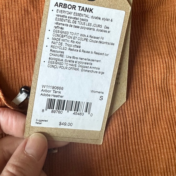 Burnt orange over sized tank NWT - Picture 4 of 4